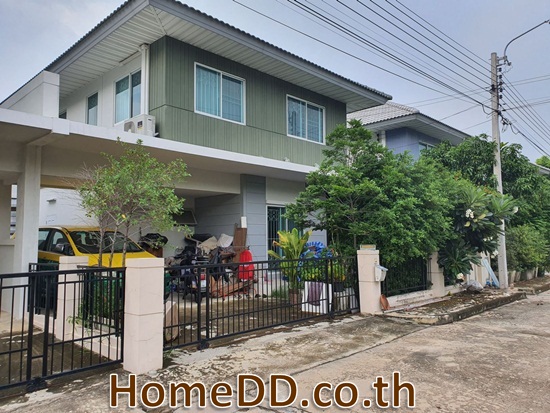 ขายบ้านแฝด The villa ท่าอิฐ รัตนาธิเบศ ปากเกร็ด นนทบุรี H-5519