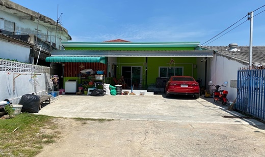 ขายบ้านเดี่ยวชั้นเดียว เคหะสมุทรปราการ สถานีรถไฟฟ้า สุขุมวิท ท้ายบ้านใหม่ สมุทรปราการ รหัส T-6003