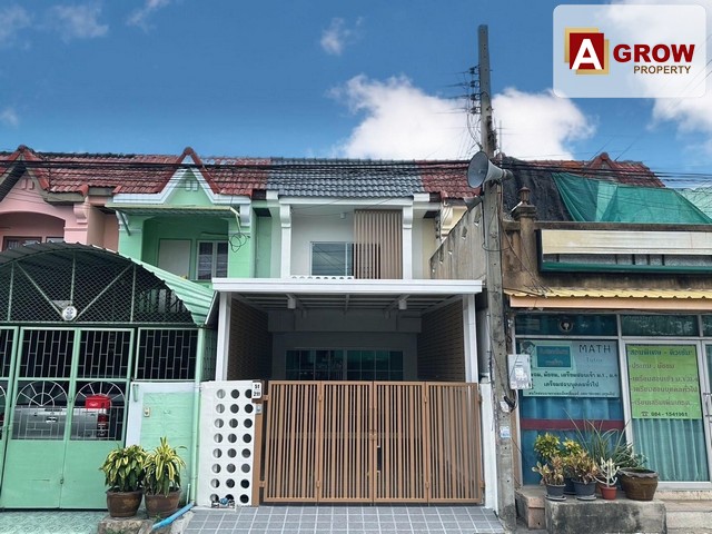 ม.บางปูวิลล่า2  ถนนเมน ทำเลค้าขายได้ อยู่อาศัยดี ซอยวิทยุการบิน บ้านรีโนเวทใหม่พร้อมอยู่ 