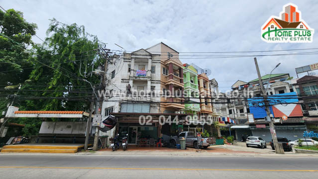 อาคารพาณิชย์ 3 ชั้นครึ่ง ใกล้รถไฟฟ้าMRTบางรักน้อย-ท่าอิฐ