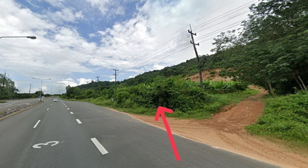 ที่ดินเปล่า ติดถนนสุขุมวิท ต.แหลมกลัด อ.เมืองตราด จ.ตราด 