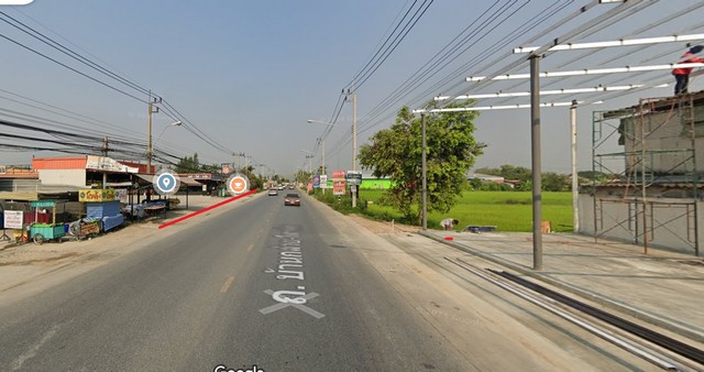 ขายที่ดิน 12 ไร่ 3 งานกว่า ติดถนนบ้านกล้วย-ไทรน้อย บางบัวทอง นนทบุรี ถมแล้วบางส่วน ใกล้เซ็ลทรัลเวสต์เกต, รถไฟฟ้าสายสีม่วง
