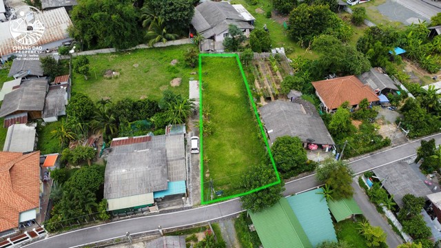 ขายที่ดินแปลงเล็ก 119 ตรว. ต.เชิงดอย ดอยสะเก็ด เชียงใหม่ ที่ดินสี่เหลี่ยมขนาด 13 x 41 เมตร มีถนนคอนกรีต2 ด้าน