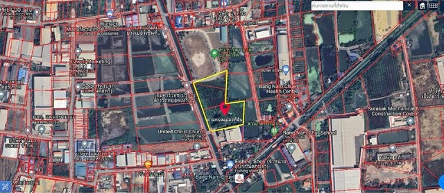 ให้เช่าที่ดินระยะยาว การเดินทางสะดวก (ถนนหน้าแปลง 10 เมตร) สมุทรสาคร 