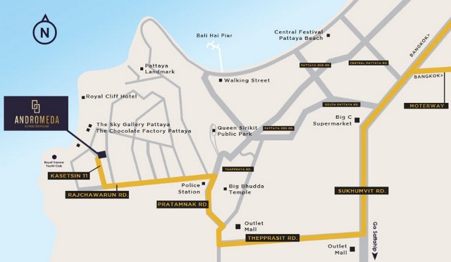 ขายราคาทุน!!! แอนโดนเมด้า คอนโด พัทยา (Andromeda Condo Pattaya), ชั้น 12A, ขนาด 72.07ตร.ม., 2 น 2 น้ำ, ขาย 10,899,999?ขายพร้อมผู้เช่า