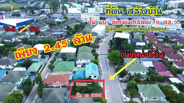 ที่ดินเปล่าราชพฤกษ์ 70 ตร.ว. ในหมู่บ้าน ดิ เอมเมอรัลด์ การ์เด้น แอนด์ สปอร์ต คลับ (The Emerald Garden  Sport Club) โครง
