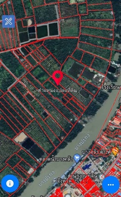 ขายที่ดินแปลงติดแม่น้ำบางปะกง (เกาะลัด) 42 ไร่ 3 งาน 40 ตร.ว.
