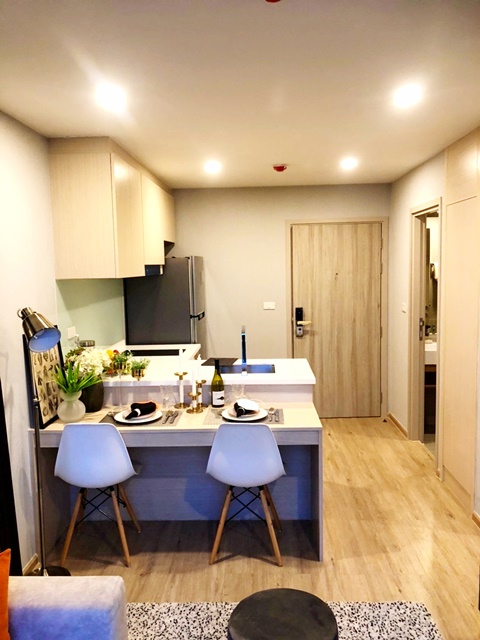 คอนโดเซอริโอ สุขุมวิท 50 ให้เช่าคอนโด Penthouse BTS อ่อนนุช 300ม. ตึก B ชั้น 8 33ตรม. ชั้นบนสุดวิวสวย 1นอน 1น้ำ 1จอดรถ 2แอร์ เฟอร์ครบ 