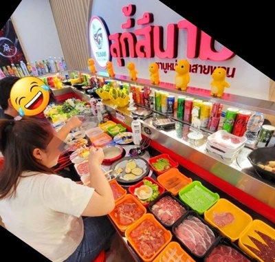 เซ้ง ร้านชาบูหม่าล่า-สายพาน พร้อมแฟรนไชส์ ซอยลาซาล โครงการ 105 village ร้านทำสวย-พร้อมระบบครบๆ