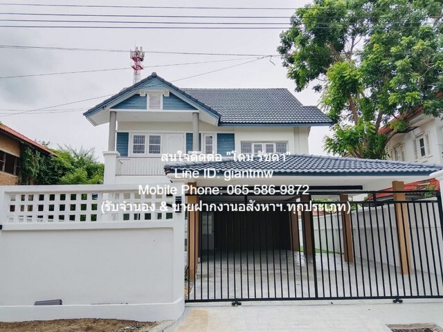 ขายบ้านเดี่ยว 2 ชั้น พร้อมอยู่ (รีโนเวทแล้ว) ?ฟลอราวิลล์ สุวินทวงศ์ 38? 99.9 ตร.ว. 3 น 3 น้ำ 4 จอดรถ), ราคา 4.95 ล้านบาท (โอนฟรี)