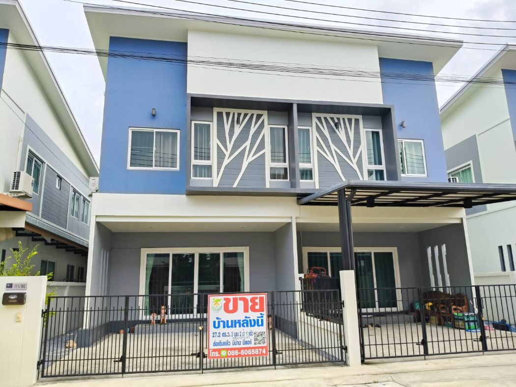 ขาย บ้านแฝด ใกล้ศาลากลางจังหวัดเซ็นทรัลพาร์คพุทธภูมิ 119 ตรม. 27.2 ตร.วา พร้อมเฟอร์นิเจอร์ แอร์ ผ้าม่าน